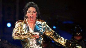 Michael Jackson během svého vystoupení na moskevském stadionu 17.9.1996.