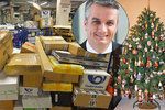 Ředitel České pošty Roman Knap hostem pořadu Epicentrum na téma doručování vánočních dárků Českou poštou.