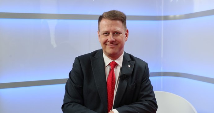 Šéf Svazu obchodu a cestovního ruchu Tomáš Prouza v Epicentru Blesku. (13.3.2023)