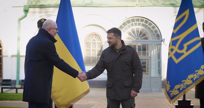 Radek Pech s ukrajinským prezidentem Volodymyrem Zelenským.