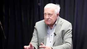 Bývalý prezident Václav Klaus v Epicentru Blesku. (3.8.2026)