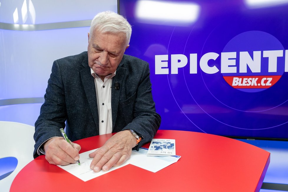 Bývalý prezident Václav Klaus byl hostem Epicentra Blesku (5.12.2022)