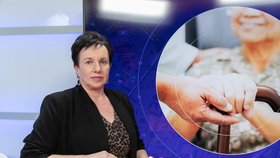 Ředitelka organizace A DOMA Jitka Zachariášová a lékař Matěj Kučera v Epicentru 27. 3. 2024