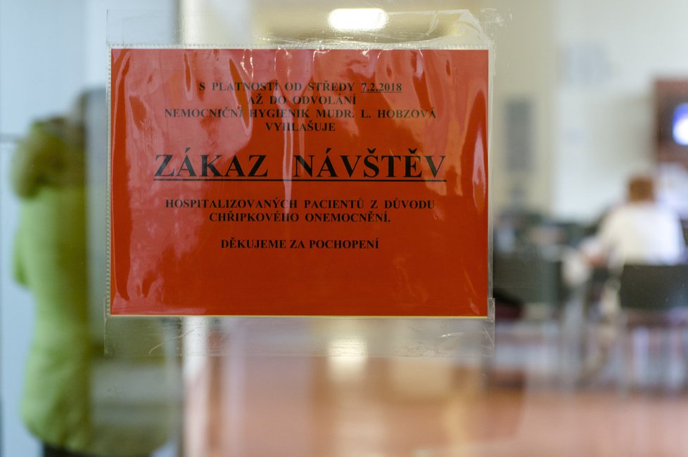 Chřipková epidemie v Česku pokračuje. Mnohé nemocnice ruší návštěvy.