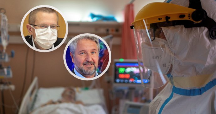 Epidemiolog Petr Smejkal a šéf statistiků Ladislav Dušek promluvili v Otázkách Václava Moravce o tom, co můžeme čekat od omikronu