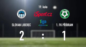 CELÝ SESTŘIH: Liberec – Příbram 2:1. Slovan ukončil sérii bez výhry