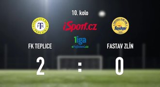 CELÝ SESTŘIH: Teplice - Zlín 2:0. Hosté poprvé v sezoně padli