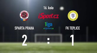 CELÝ SESTŘIH: Sparta - Teplice 2:1. Góly domácích dávali Kadlec a Lafata