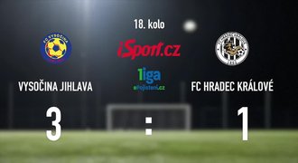 CELÝ SESTŘIH: Jihlava - Hradec 3:1. Domácí opustili sestupovou příčku