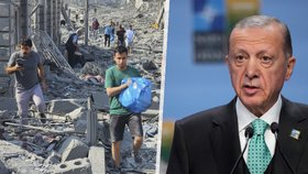 Izrael by měl podle Erdogana ctít pravidla války (11.10.2023).