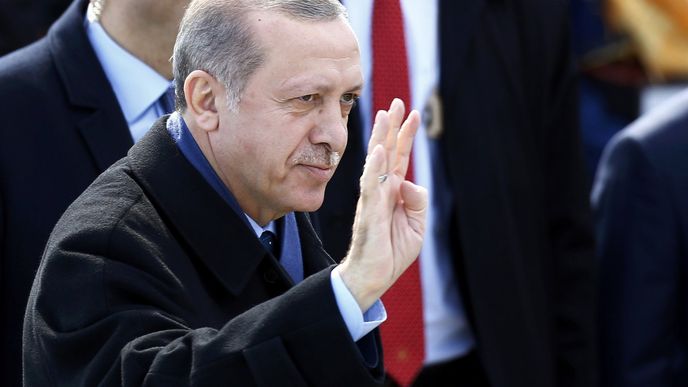 Turecký prezident Erdogan na oslavách 102. výročí bitvy o Canakkale