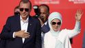 Erdogan se svou ženou