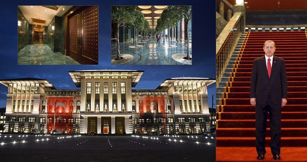 Erdogan si žije v královském luxusu: Postavil si bejvák za 45 miliard!