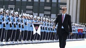 Turecký prezident Erdogan v Ankaře