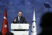 Turecký prezident Erdogan na summitu v Istanbulu
