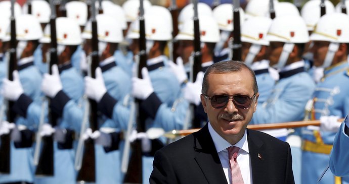 Turecký prezident Erdogan v Ankaře