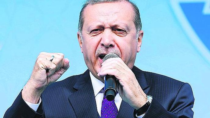 Turecký diktátor Erdogan.
