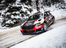 První test se Škodou Fabia RS Rally2 proběhl na sněhu. Jezdec si řízení pochvaloval.