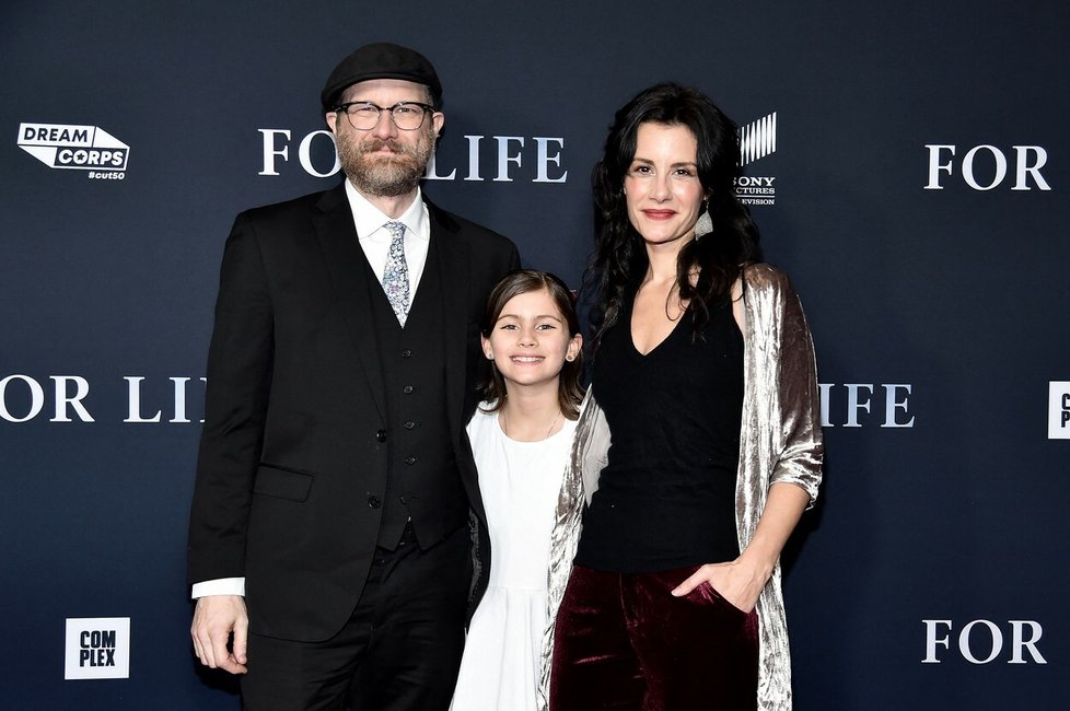 Erik Jensen s manželkou Jessicou Blankovou a dcerkou Sadie