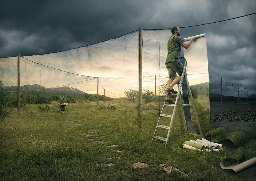 Autorem je fotograf Erik Johansson.