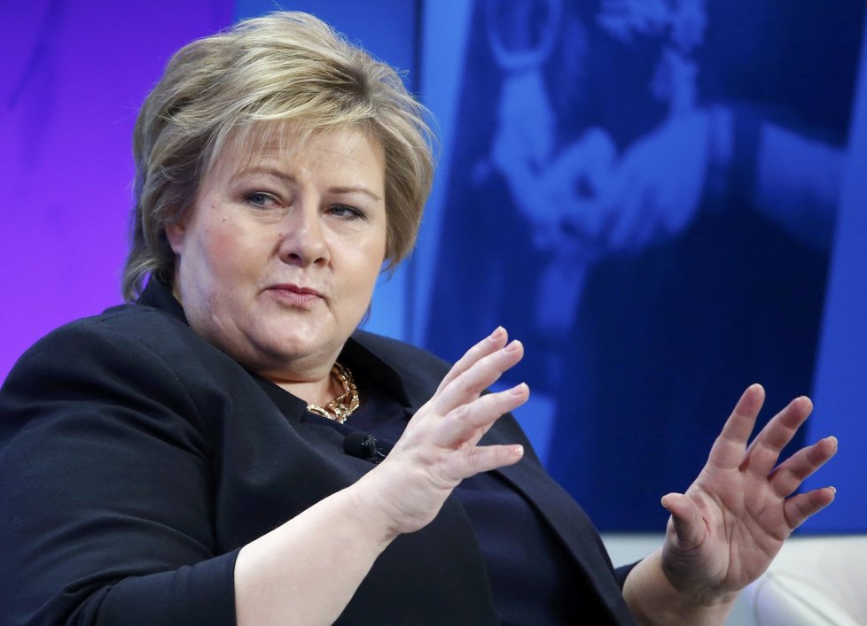 Norská premiérka Erna Solberg