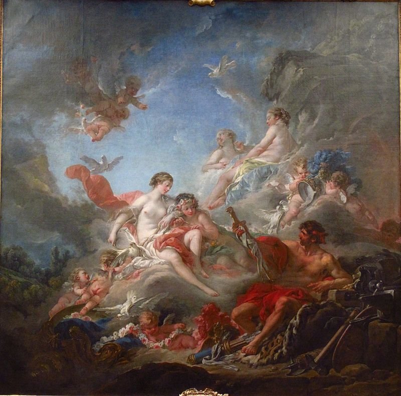 Francois Boucher - Venuše a Vulkán, 1757