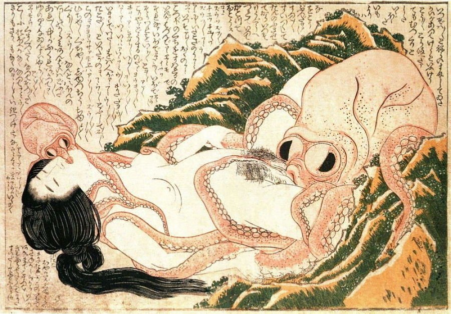 The Dream of the Fisherman’s Wife, Katsushika Hokusai, 1800