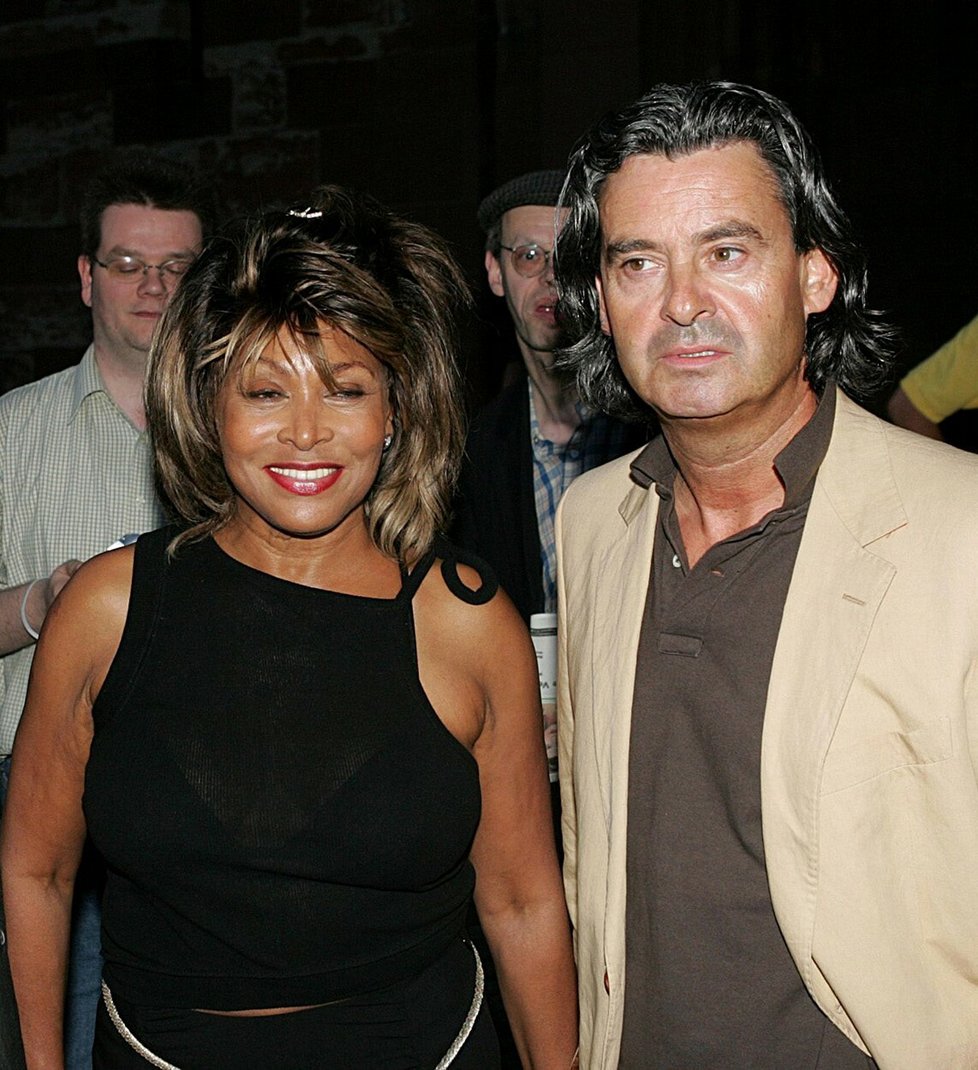 Tina Turnerová se svým manželem Erwinem Bachem
