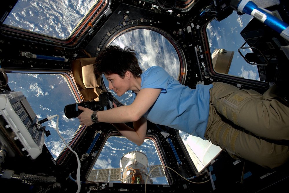Astronautka Samantha Cristoforetti na ISS