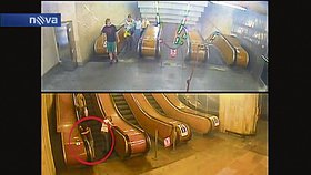 Takto došlo ke zranění malého Denise na eskalátoru v pražském metru: Nožička se mu zasekla mezi schody a bočnici