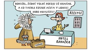 Eskymák v hotelu