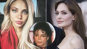 Ruská tanečnice Esmer Omarová se snaží podobat Angelině Jolie, ale podle fanoušků spíš vypadá jako Michael Jackson.
