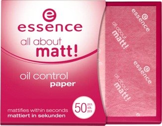 Essence, matující papírky All About Matt, 59 Kč, koupíte v síti drogerií