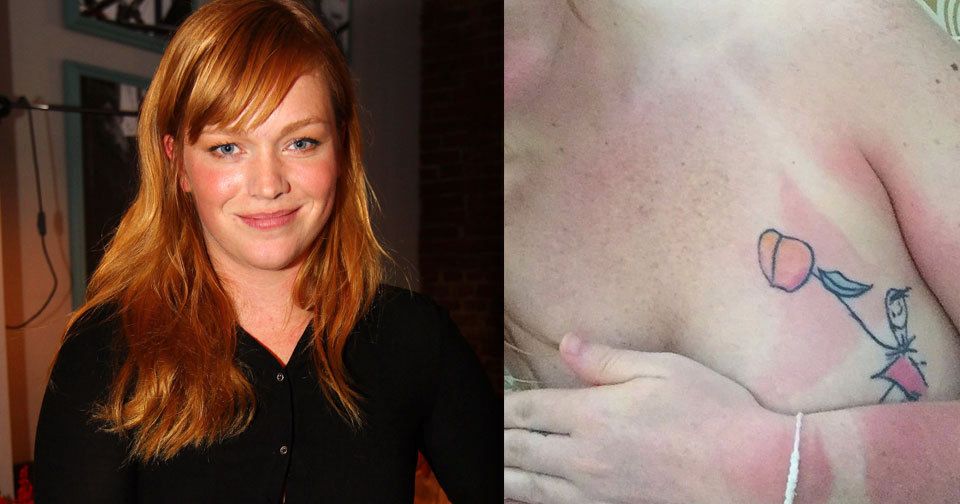 Ester Geislerová se pochlubila tetováním na prsu.