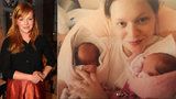 Geislerová zveřejnila fotky z porodnice: Když dvojčata přivedla na svět