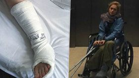 Ester Geislerová skončila po zranění na invalidním vozíku.