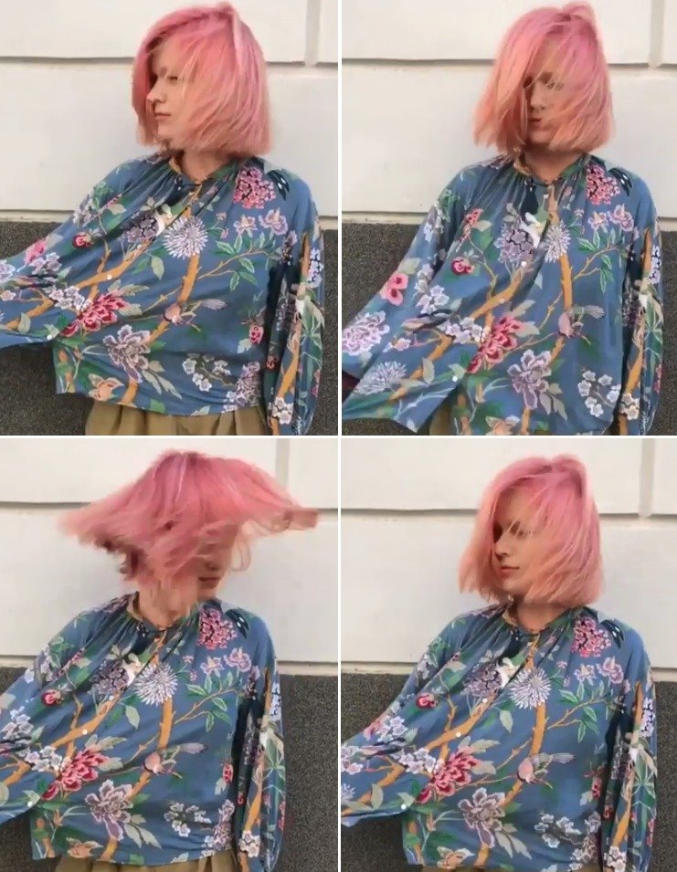 Své růžové vlasy ukázala Ester i na Instagramu