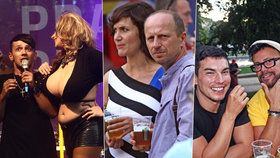 Festival gayů a lesbiček Prague Pride: Šklebící se Janečková, divoký Laffita i zděšený Bendig!