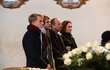 Pohřeb Marie Rút Křížkové: Dcera Ester Janečková s rodinou