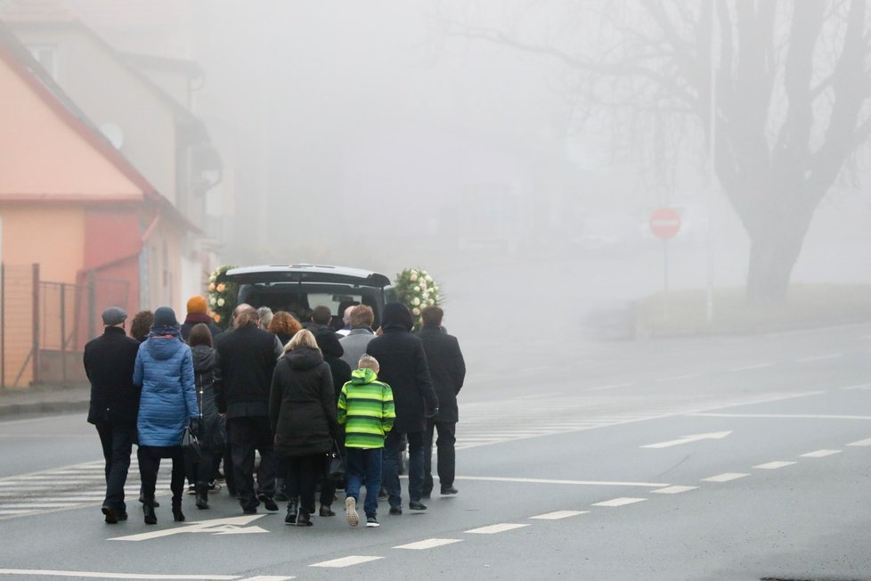 Pohřeb Marie Rút Křížkové, maminky Ester Janečkové