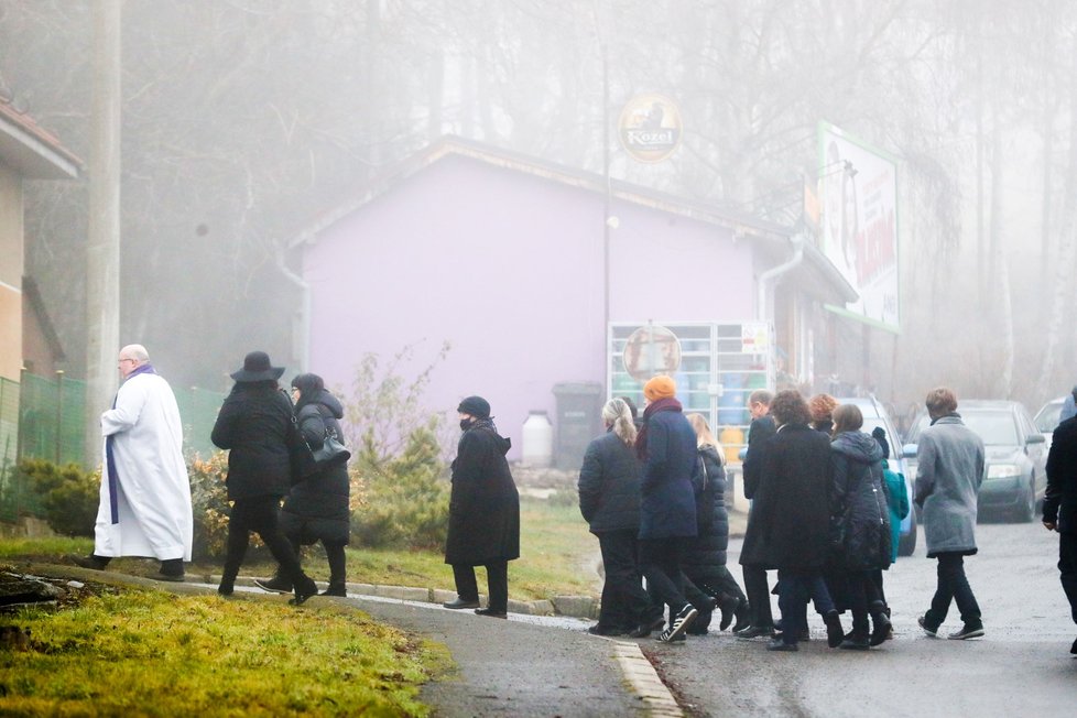 Pohřeb Marie Rút Křížkové, maminky Ester Janečkové