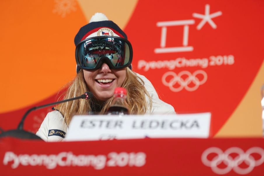 Ester Ledecká se stala nečekanou vítězkou v superobřím slalomu ve sjezdovém lyžování