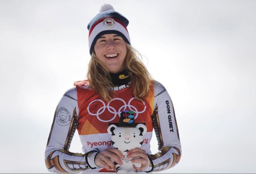 Ester Ledecká se stala nečekanou vítězkou v superobřím slalomu ve sjezdovém lyžování
