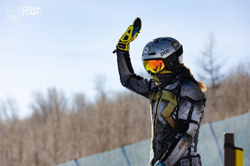 Ester Ledecká na snowboardu