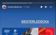 Gratulace od Kateřiny Siniakové pro Ester Ledeckou Gratulace od Kateřiny Siniakové pro Ester Ledeckou