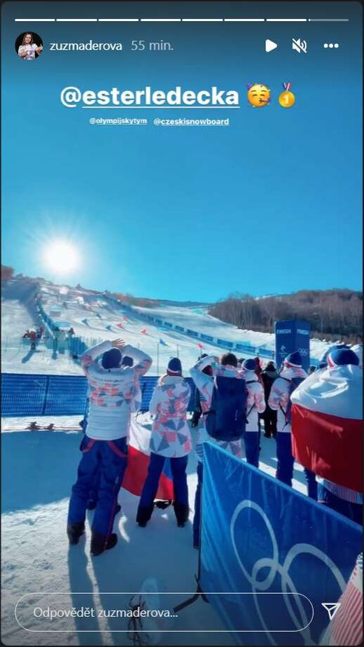 Zuzana Maděrová prožívala triumf své kolegyně Zuzana Maděrová prožívala triumf své kolegyně