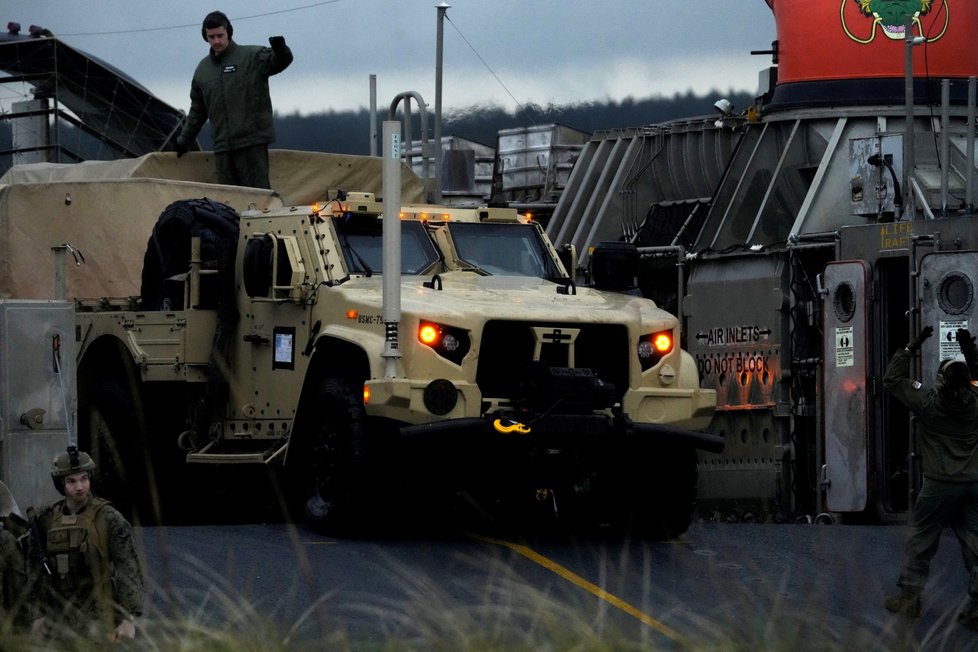 Mariňáci z USA na cvičení NATO v Estonsku.