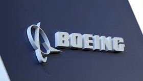 Logo společnosti Boeing.