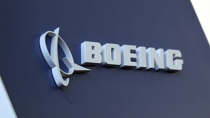 Logo společnosti Boeing.