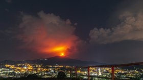 Sicilská sopka Etna, (29.05.2021).
